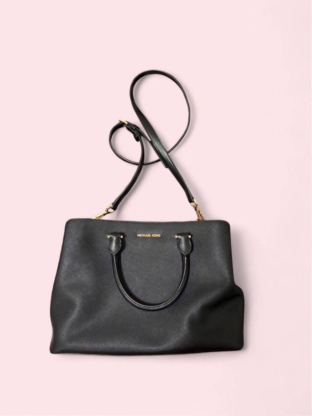 Michael Kors Black Leather Tote Bag 🖤✨